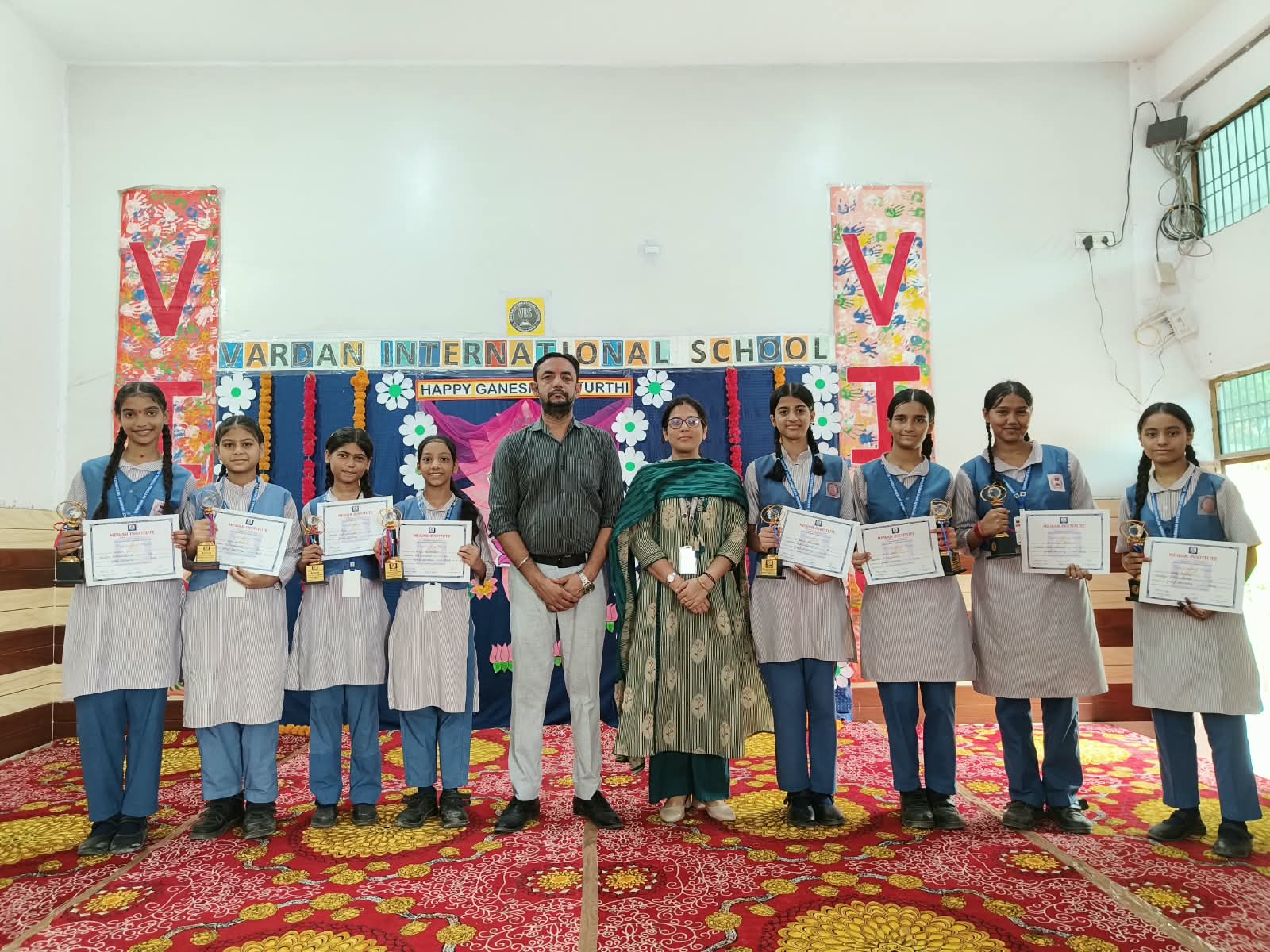 Trophy and Certificates distribution 💐🎉